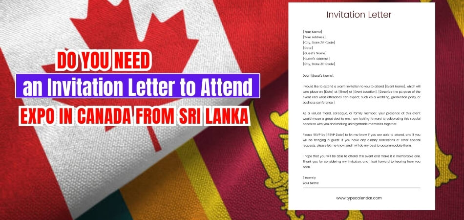 Do You Need an Invitation Letter to Attend Expo in Canada from Sri Lanka
