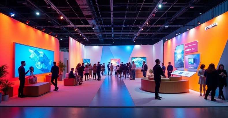 How to Use Color, Lighting, and Layout to Enhance Trade Show Booth Engagement